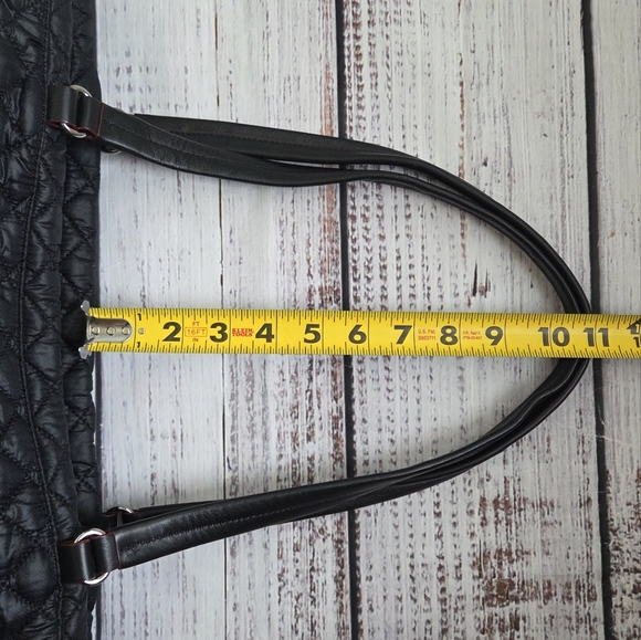 MZ Wallace Crosby Traveler Black Quilted Tote Bag - Picture 14 of 15